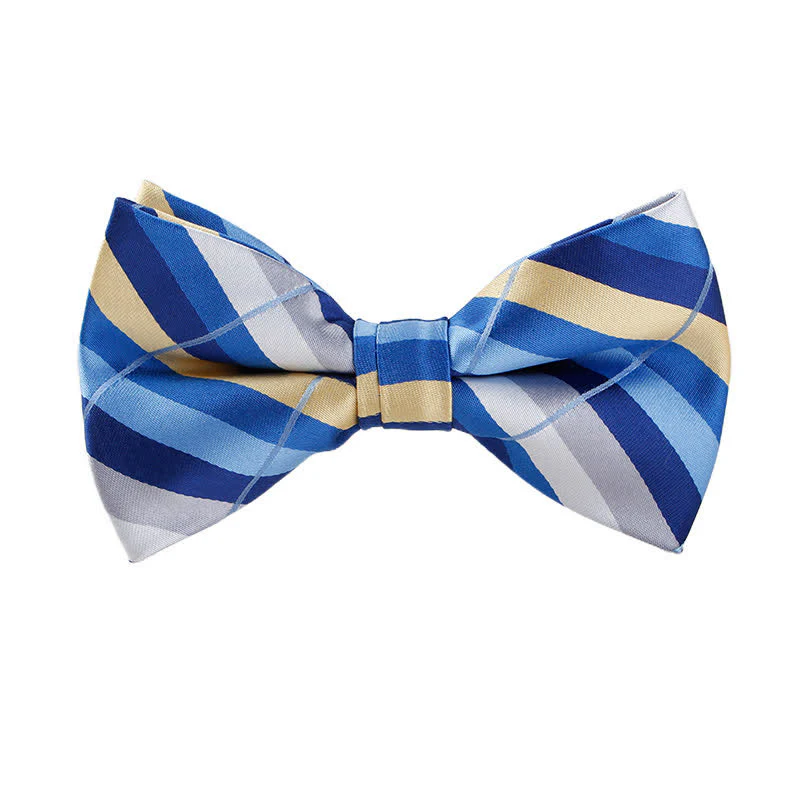 Men's Captivating Bright Striped Bow Tie - Image 6