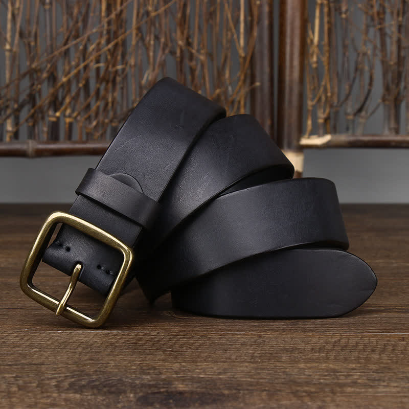 Men's Casual Jacket Soft Cowskin Leather Belt - Image 10