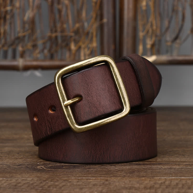 Men's Casual Jacket Soft Cowskin Leather Belt - Image 12