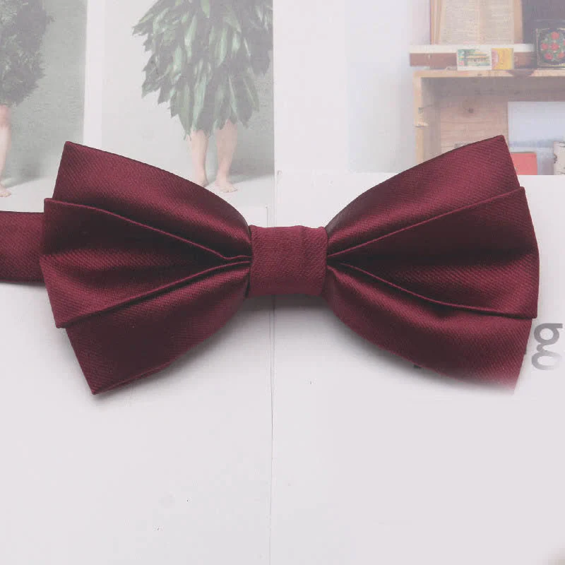 Men's Casual Simple Classic Solid Color Bow Tie - Image 7
