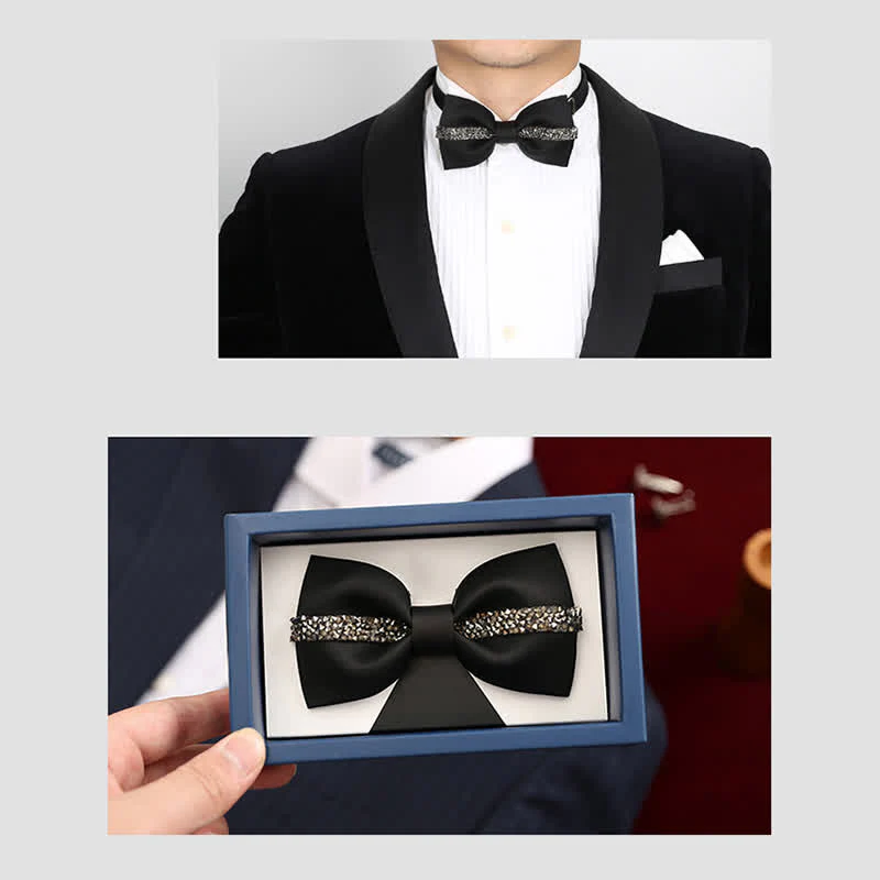 Men's Shining Chain Groom Bow Tie - Image 6