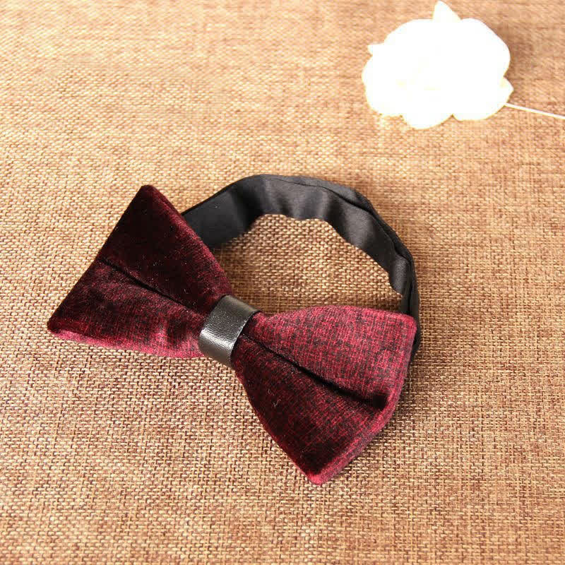 Men's Chic Luxury Velvet Banquet Suit Bow Tie - Image 15