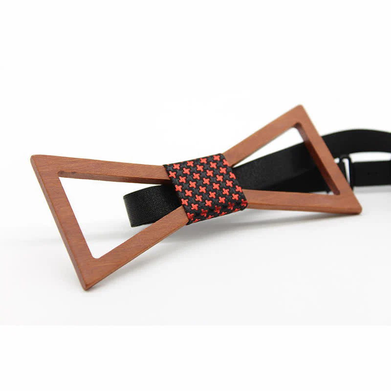 Men's Classic Framed Wooden Bow Tie - Image 2