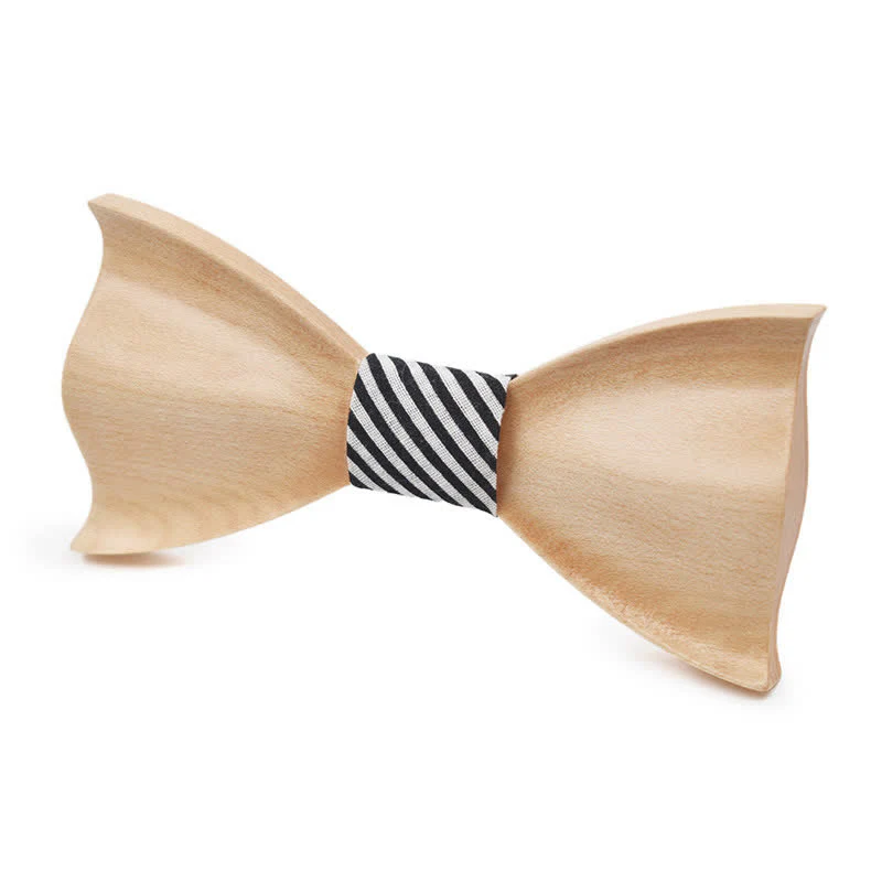 Men's Classic Maple Wooden Bow Tie - Image 22