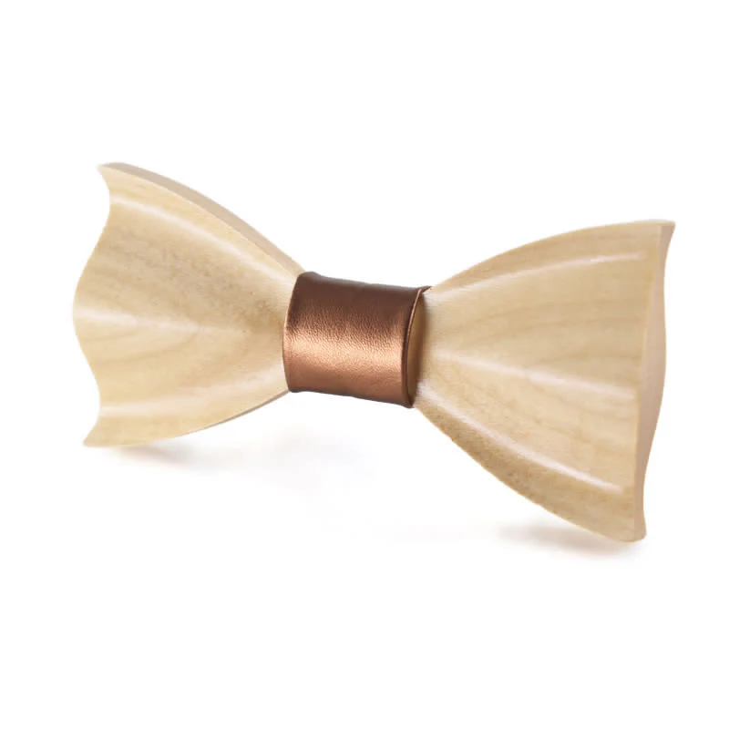 Men's Classic Maple Wooden Bow Tie - Image 23