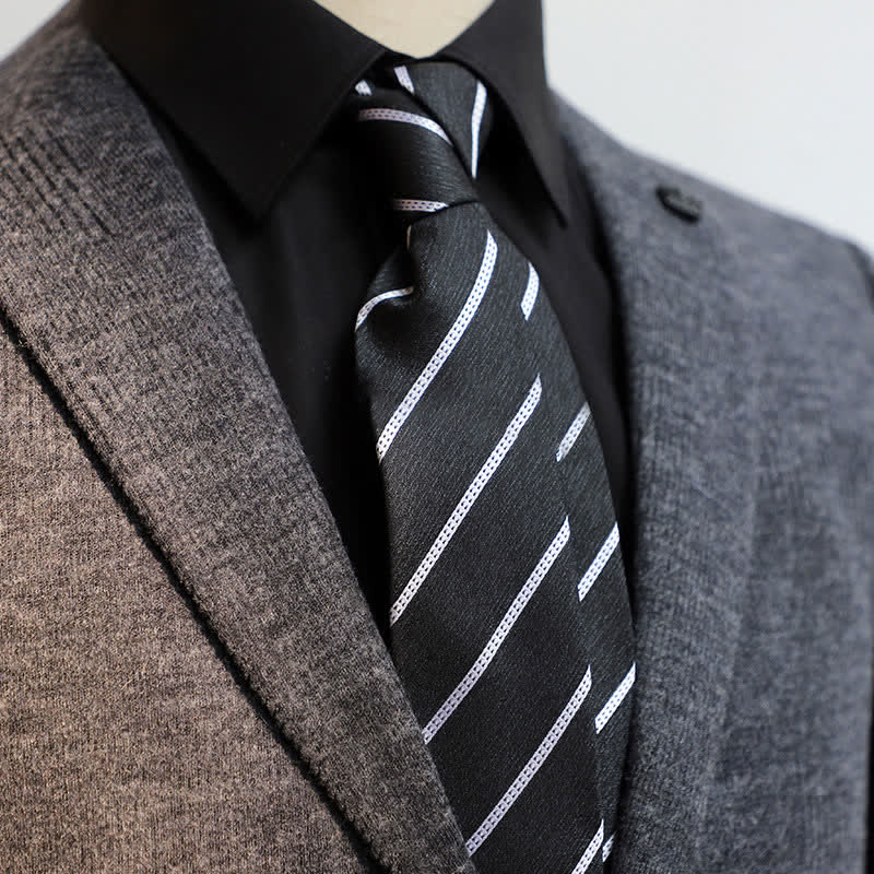 Men's Classic Pin-Striped Formal Necktie - Image 11