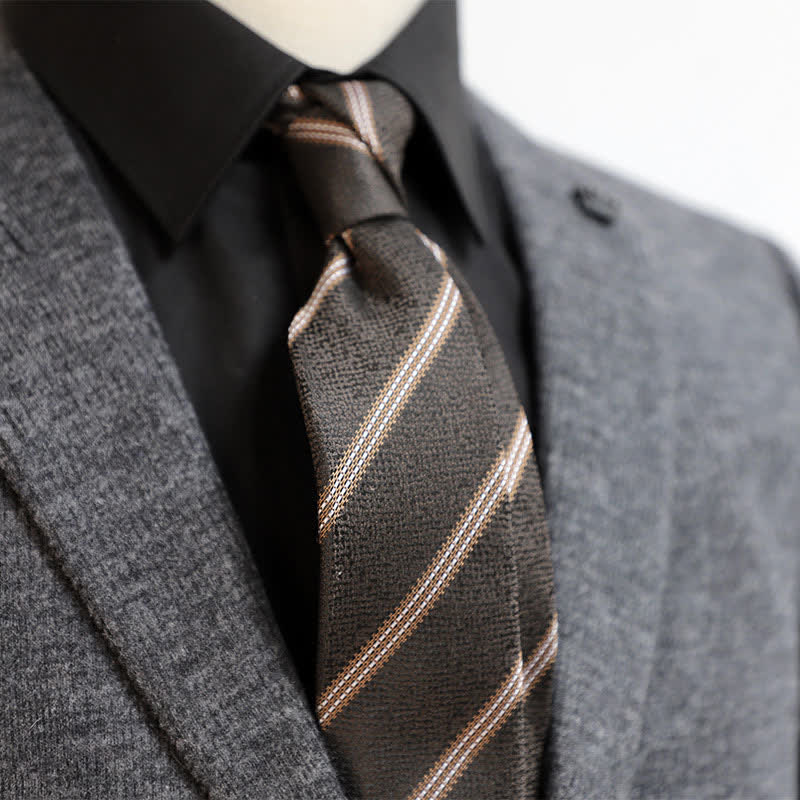Men's Classic Pin-Striped Formal Necktie - Image 5