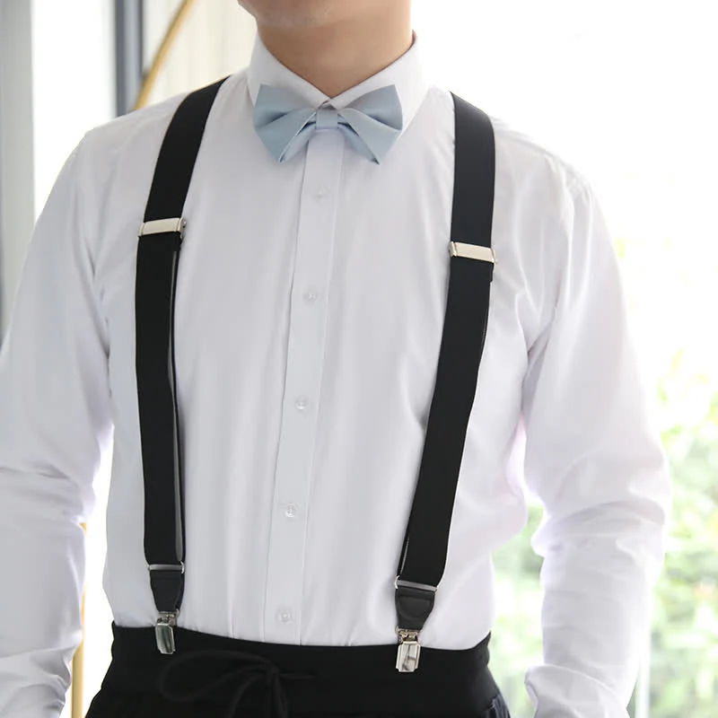 Men's Classic Simple Solid Color Wedding Bow Tie - Image 2