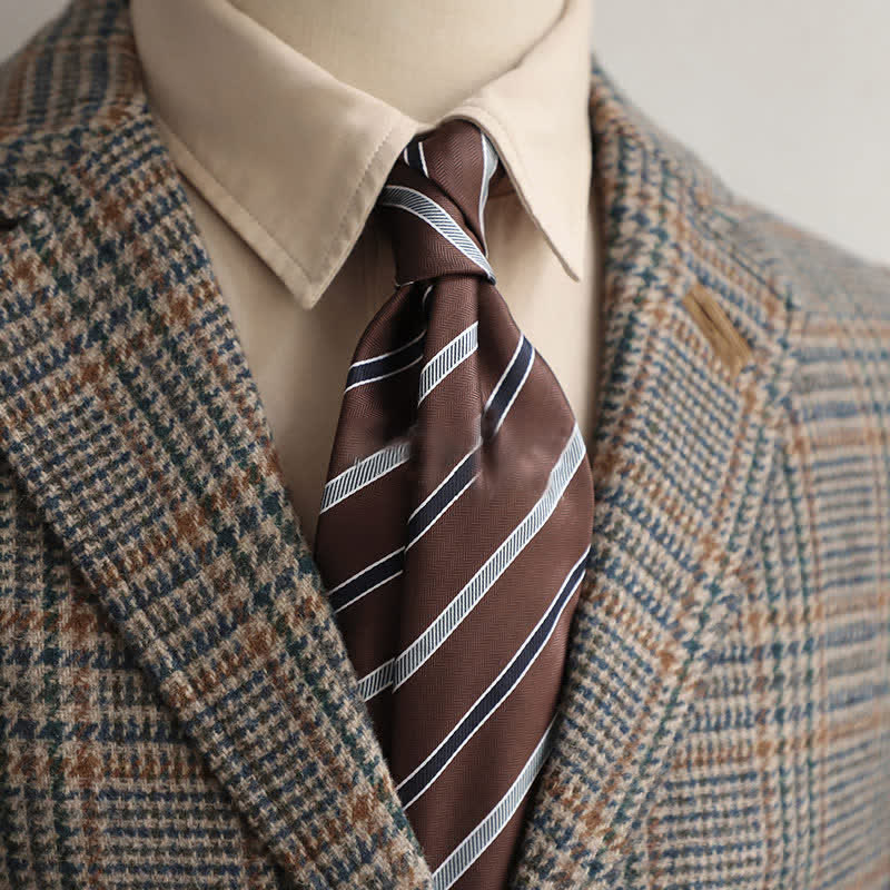 Men's Classical Daily Office Striped Necktie - Image 10