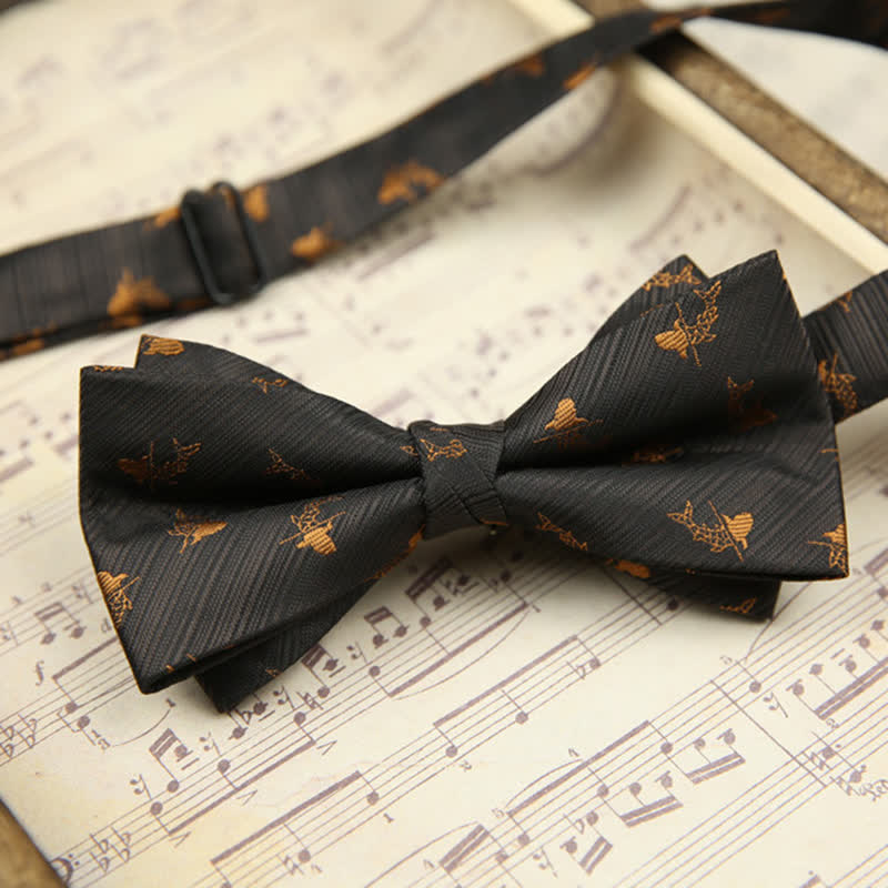 Men's Classy Double-Layered Wedding Business Bow Tie - Image 2