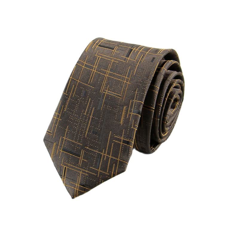 Men's Cool Modern Dazzeling Line Slim Necktie - Image 10