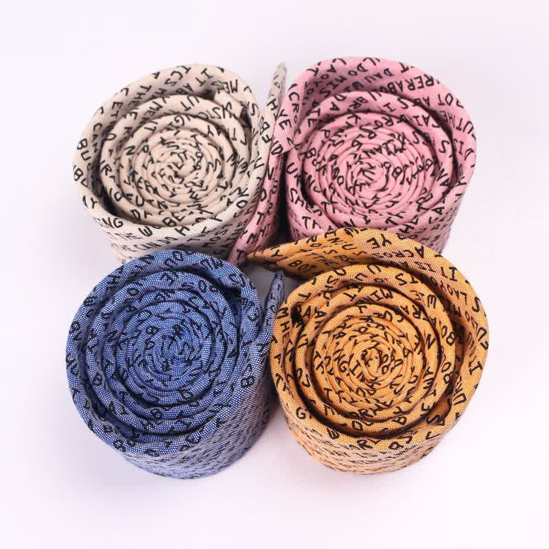 Men's Creative Casual English Letter Necktie - Image 5