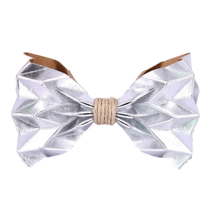 Men's Creative Environmental Kraft Paper Bow Tie - Image 4