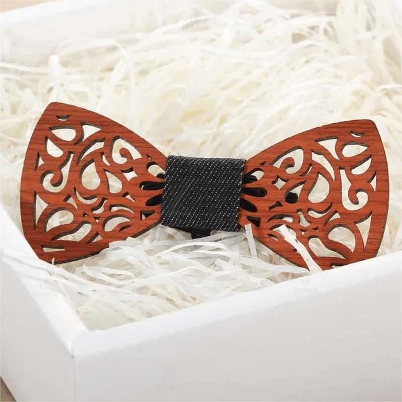 Men's Creative Funny Wooden Bow Tie - Image 9