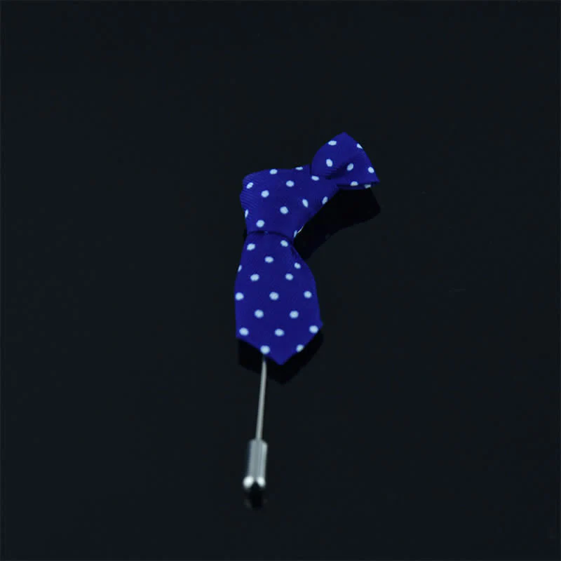 Men's Creative Mini Necktie Shape Wedding Cloth Lapel Pin - Image 27