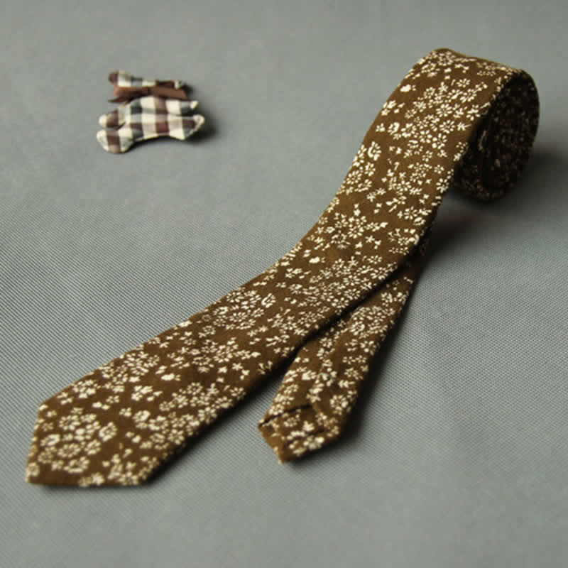 Men's Cute Fresh Floral Casual Cotton Necktie - Image 4