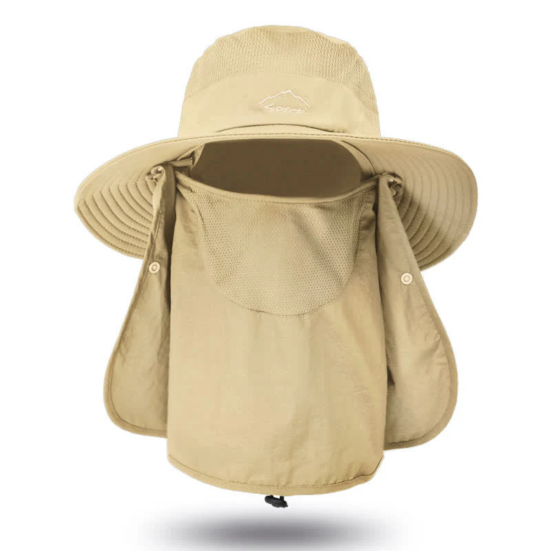 Men's Detachable Face Mask Hiking Bucket Hat - Image 10