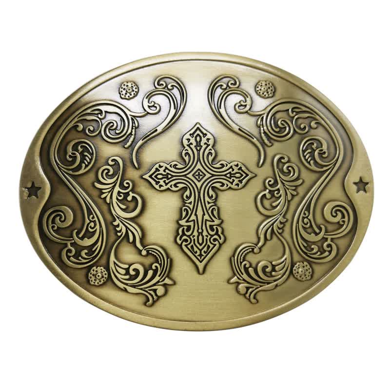 Men's DIY Cross Carving Creative Beer Holder Buckle Leather Belt - Image 14
