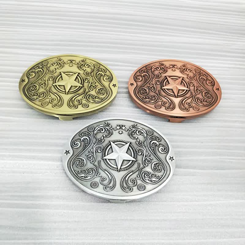 Men's DIY Western Star Creative Beer Holder Buckle Leather Belt - Image 3