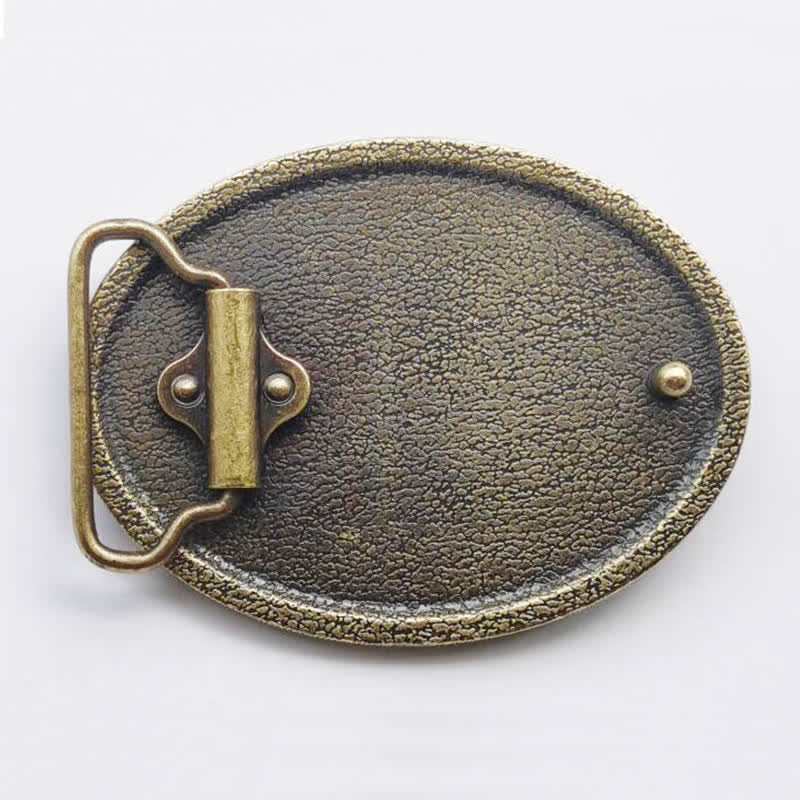 Men's DIY Wild Animal Bear Bull Buckle Leather Belt - Image 2