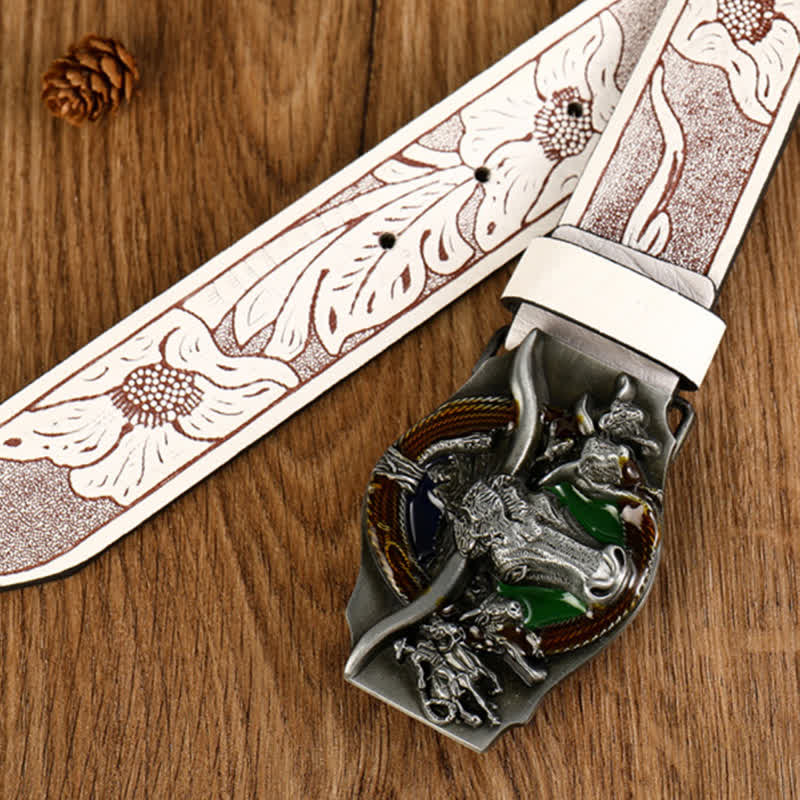 Men's Domineering Bull Head Leather Belt - Image 3