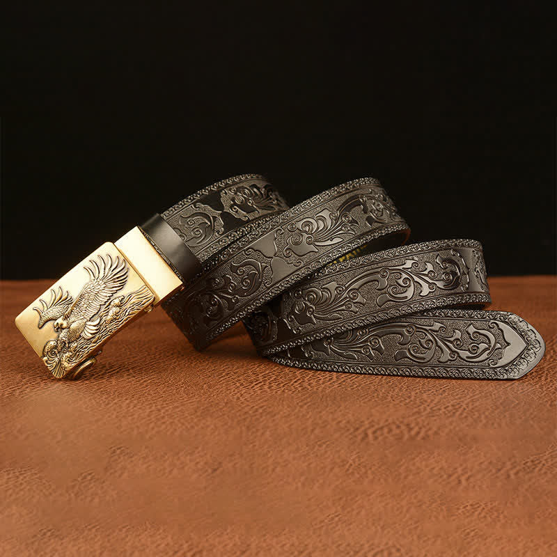 Men's Eagle Expanded Its Wings Leather Belt - Image 13