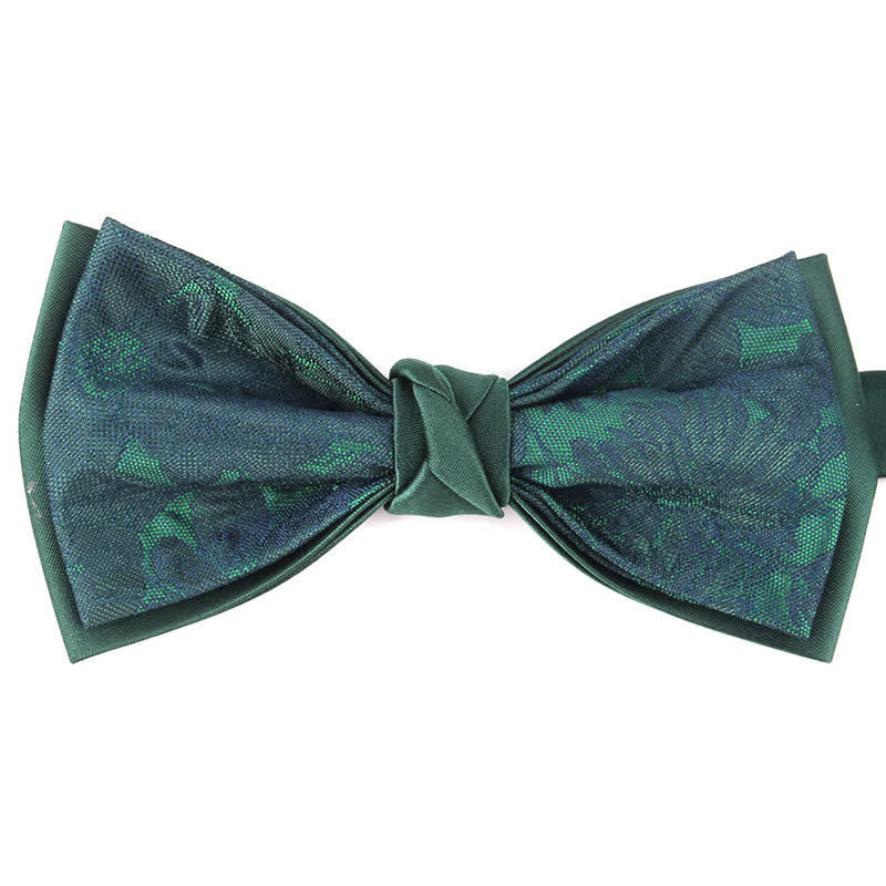 Men's Elegant Floral Botanical Bow Tie - Image 12