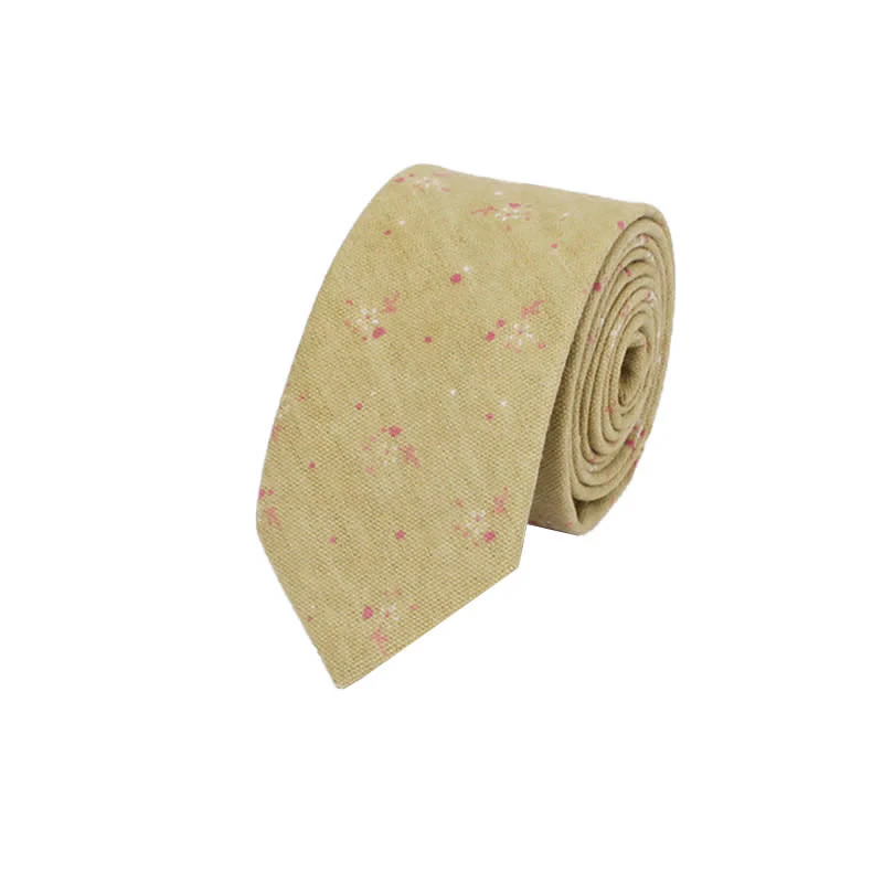 Men's Elegant Floral Skinny Necktie - Image 10