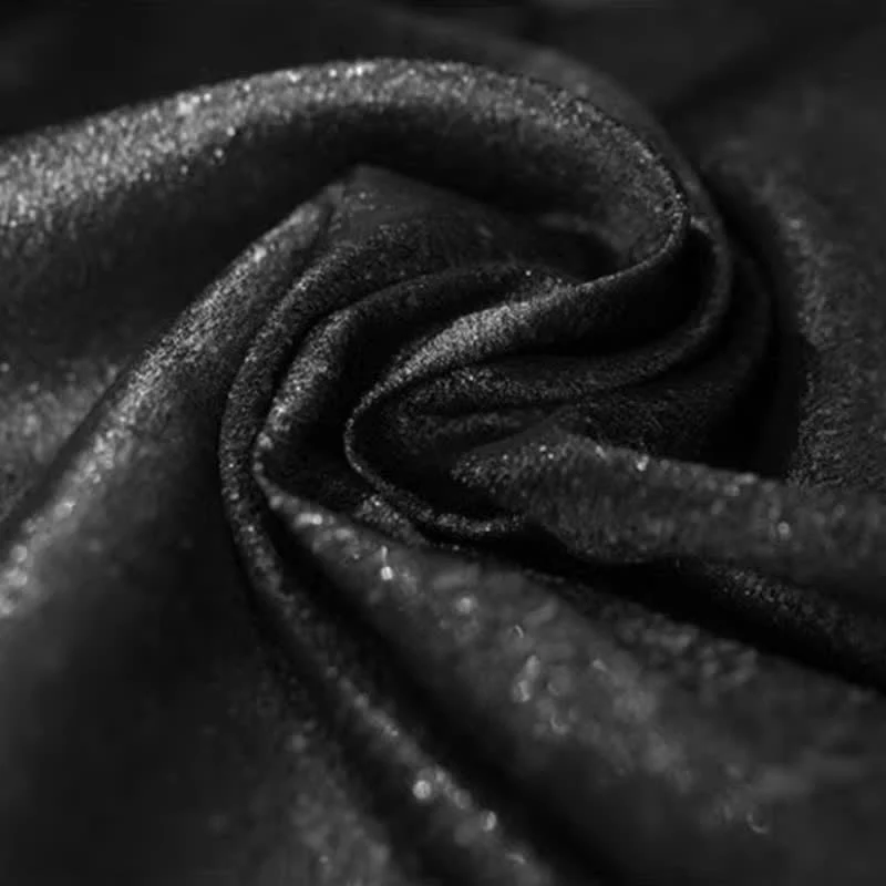 Men's Elegant Subtle Sparkle Black Bow Tie - Image 2