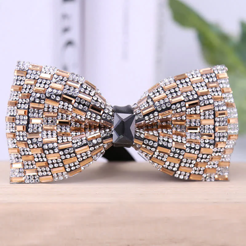 Men's Exquisite Crystal Rhinestone Bow Tie - Image 14