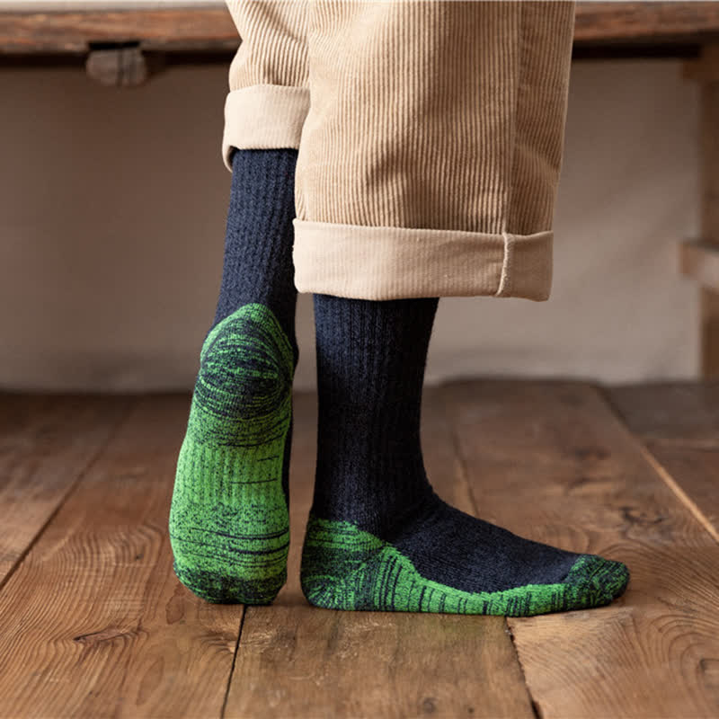 Men's Fancy Abstract Pattern Warm Crew Socks - Image 16