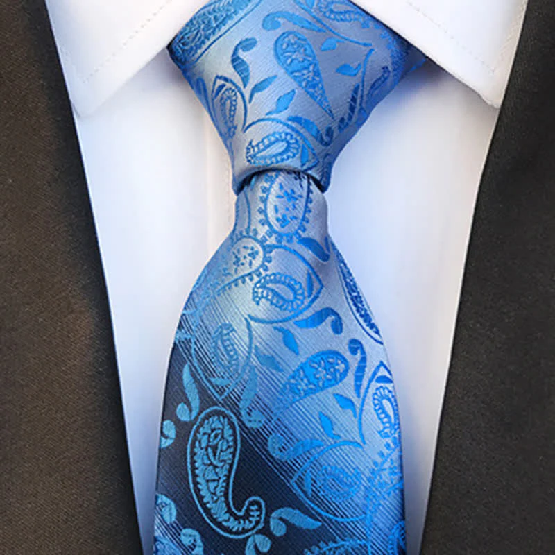 Men's Fancy Gradient Ramp Paisley Necktie - Image 2