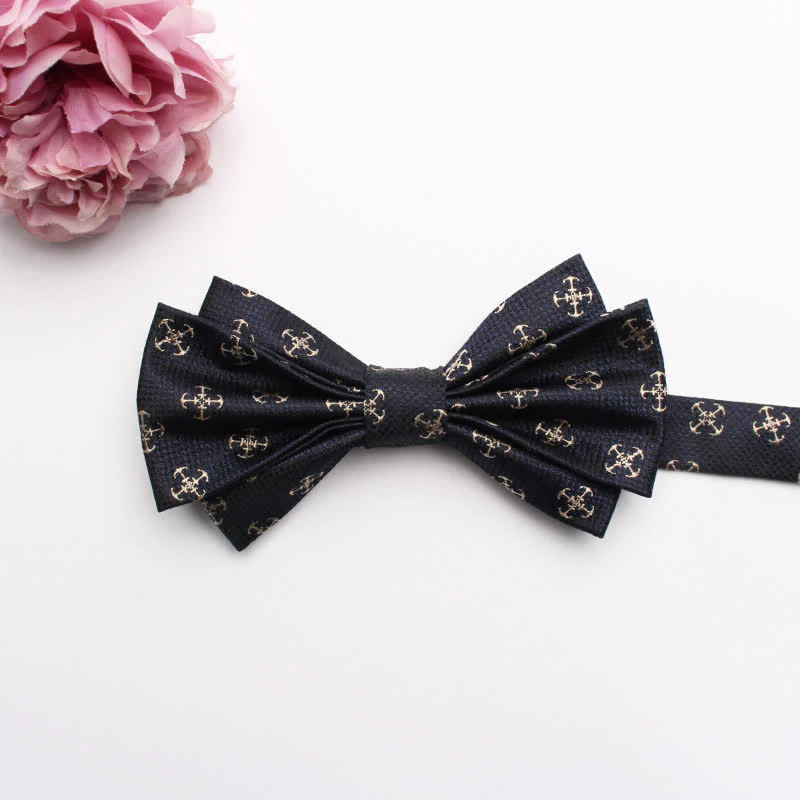 Men's Fangled Jacquard Texture Suit Bow Tie - Image 21