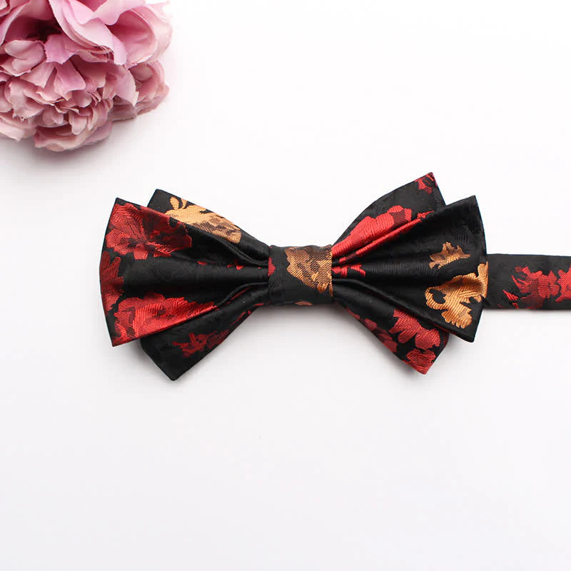 Men's Fangled Jacquard Texture Suit Bow Tie - Image 6