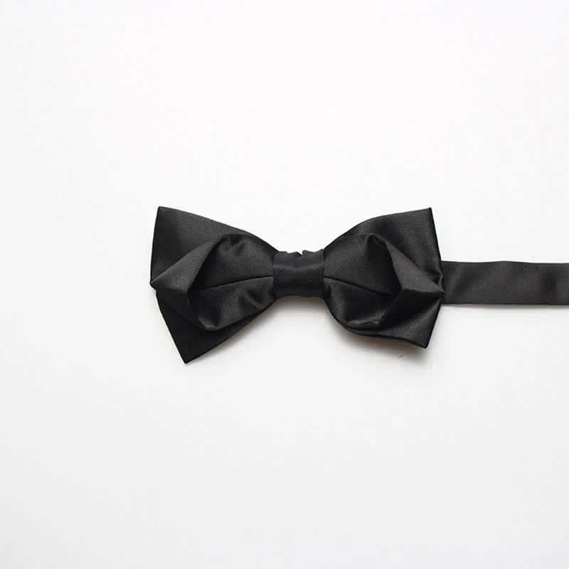 Men's Fashion Simple Solid Color Bow Tie - Image 4