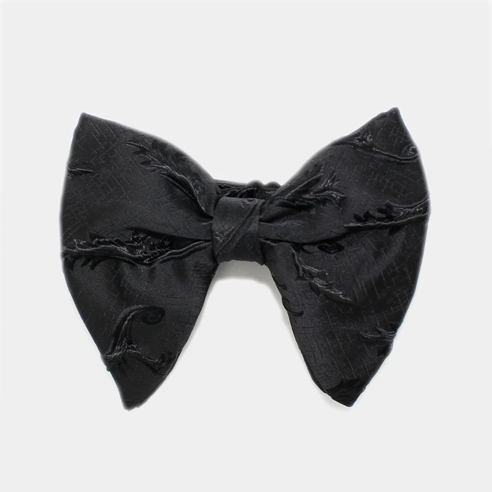 Men's Flame Floral Oversized Pointed Bow Tie - Image 6
