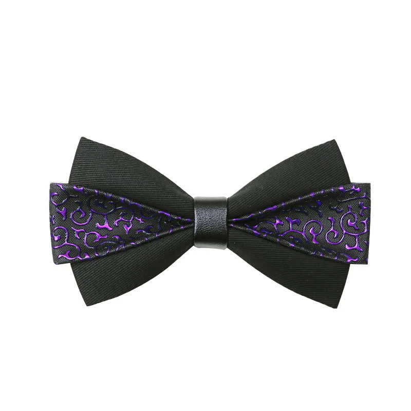 Men's Flame PU Leather Bow Tie - Image 3