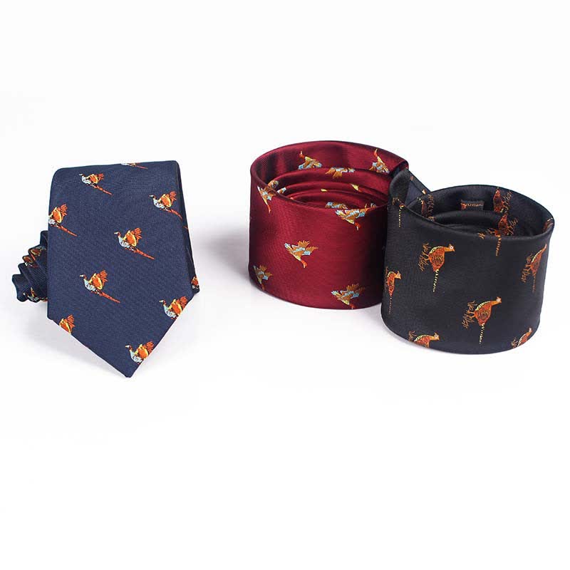 Men's Flying Bird Embroidered Necktie - Image 2