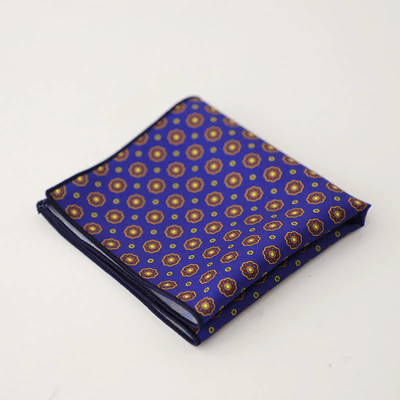 Men's Fnacy Abstract Geometrical Pattern Pocket Square - Image 21
