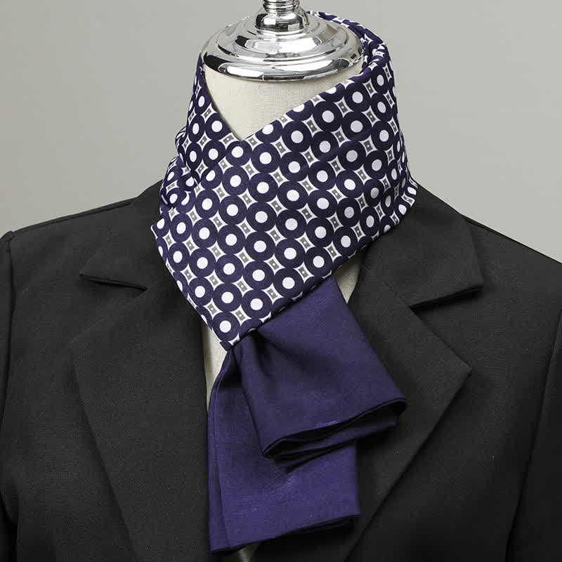 Men's Geometric Pattern Elegant Business Long Scarf - Image 9