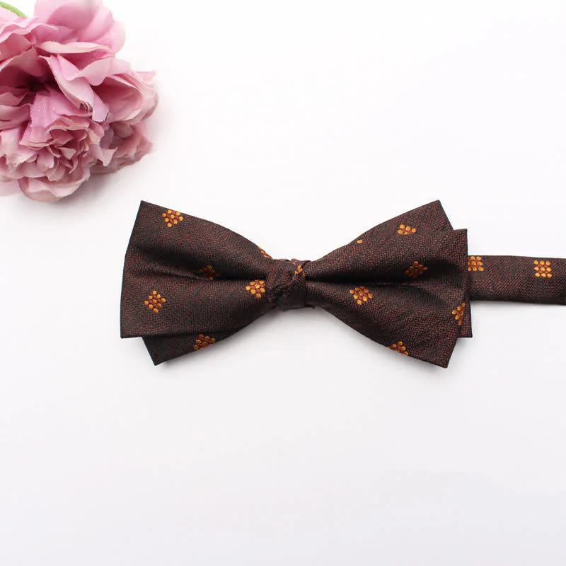 Men's Geometrical Business Office Bow Tie - Image 17