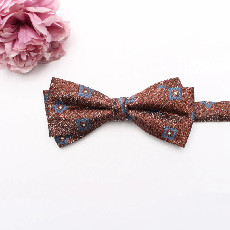 Men's Geometrical Business Office Bow Tie - Image 6