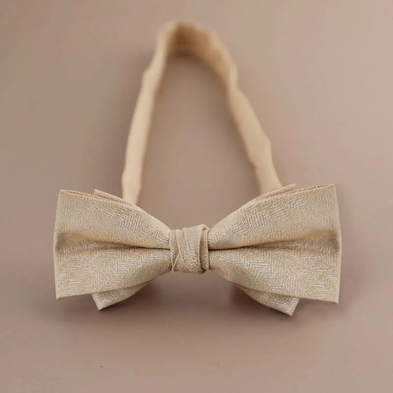Men's Glitter Rhinestone Double Layer Pointy Bow Tie - Image 9
