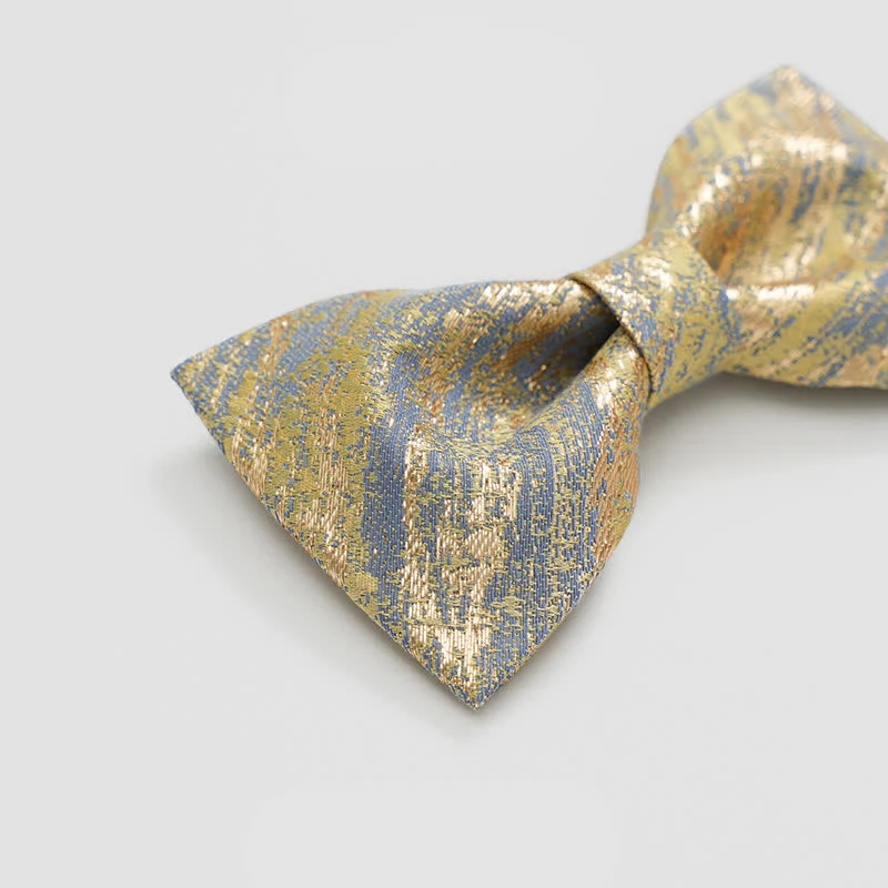 Men's Gold Glitter Tuxedo Classic Bow Tie - Image 3