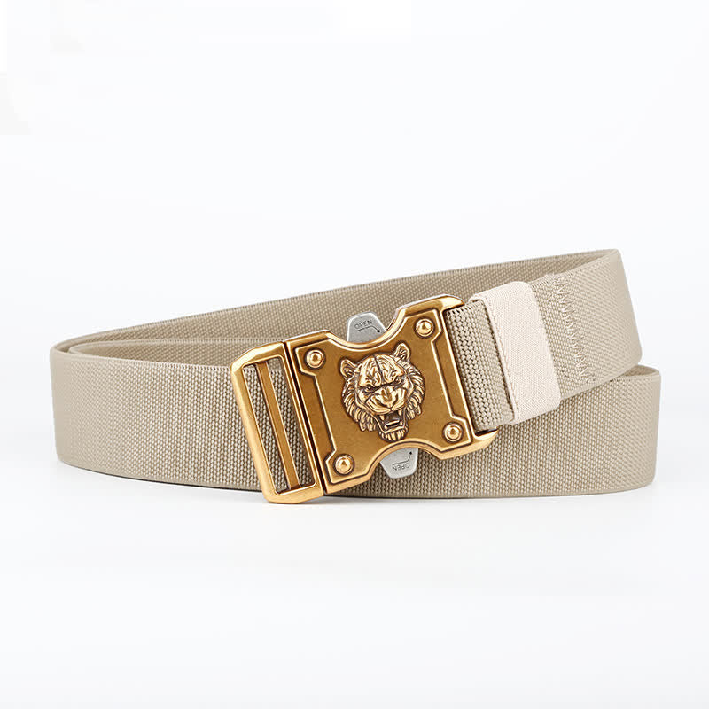 Men's Gold Tiger Double Slot Quick Release Buckle Nylon Belt - Image 9