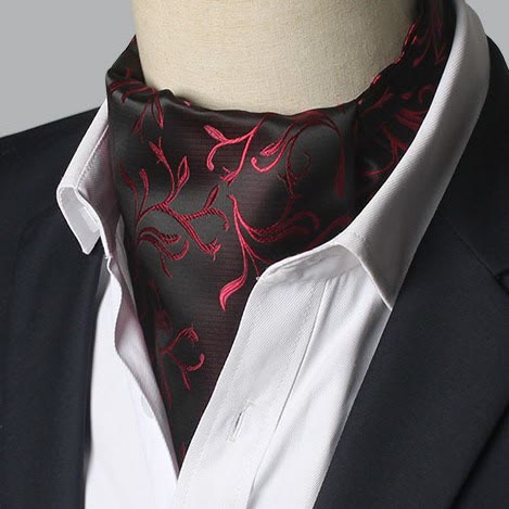 Men's Gorgeous Floral Patterned Suit Cravat - Image 15
