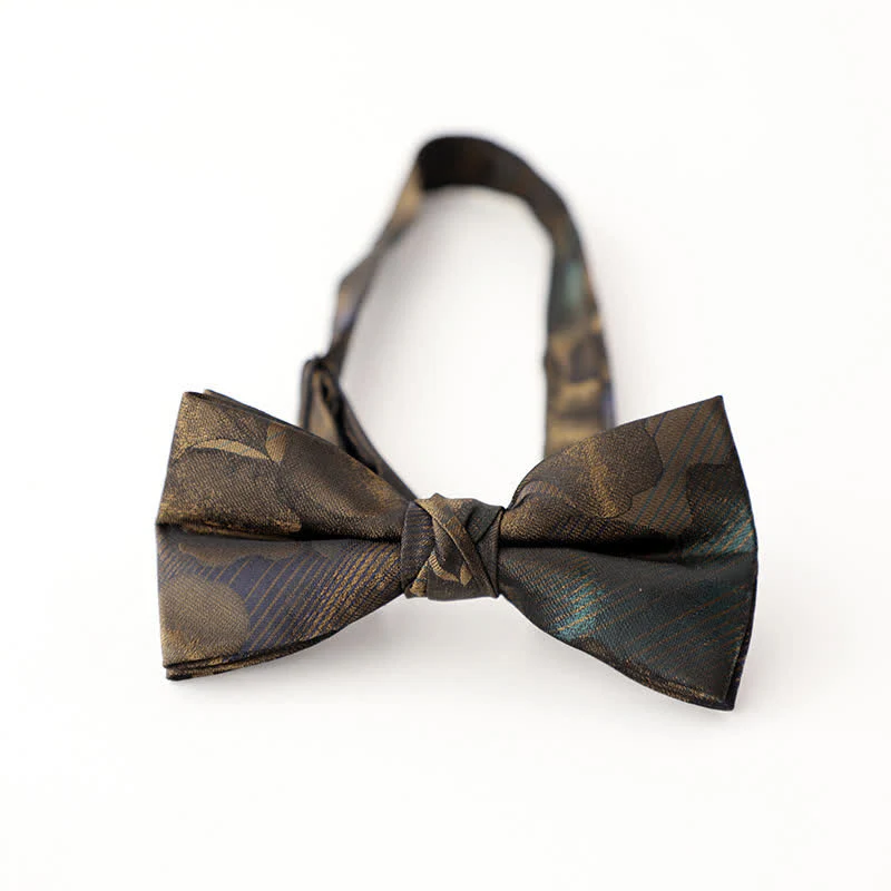 Men's Gradient Pattern Vintage Style Business Bow Tie - Image 3