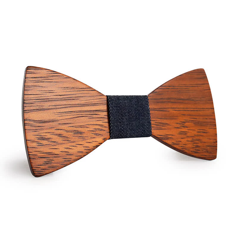 Men's Handmade Bamboo Wooden Bow Tie - Image 2