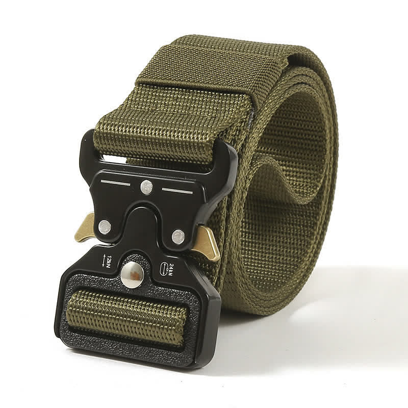 Men's Heavy Duty Release Buttons Tactical Belt - Image 13