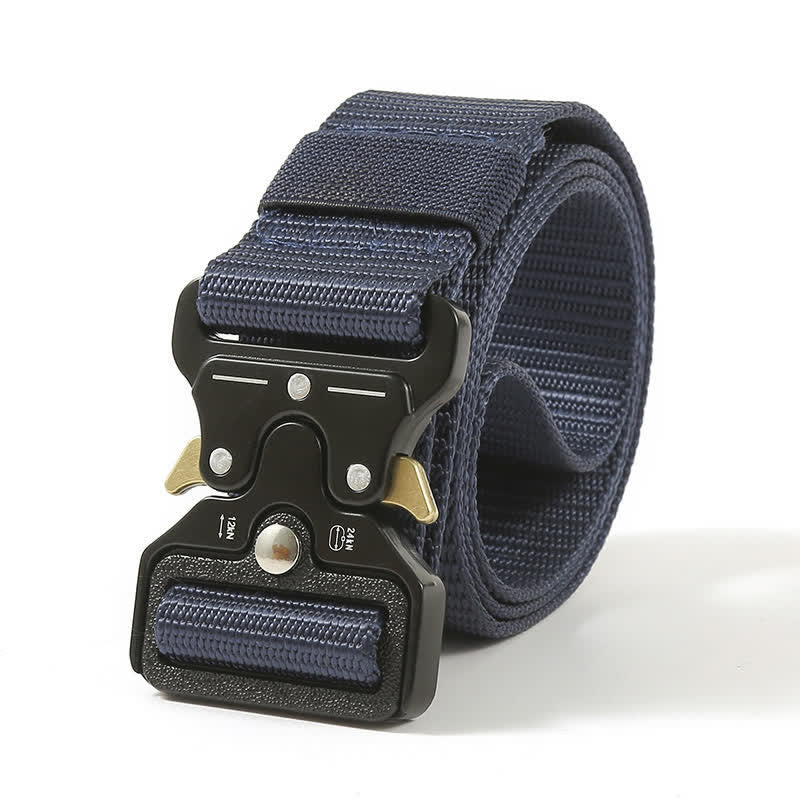 Men's Heavy Duty Release Buttons Tactical Belt - Image 14